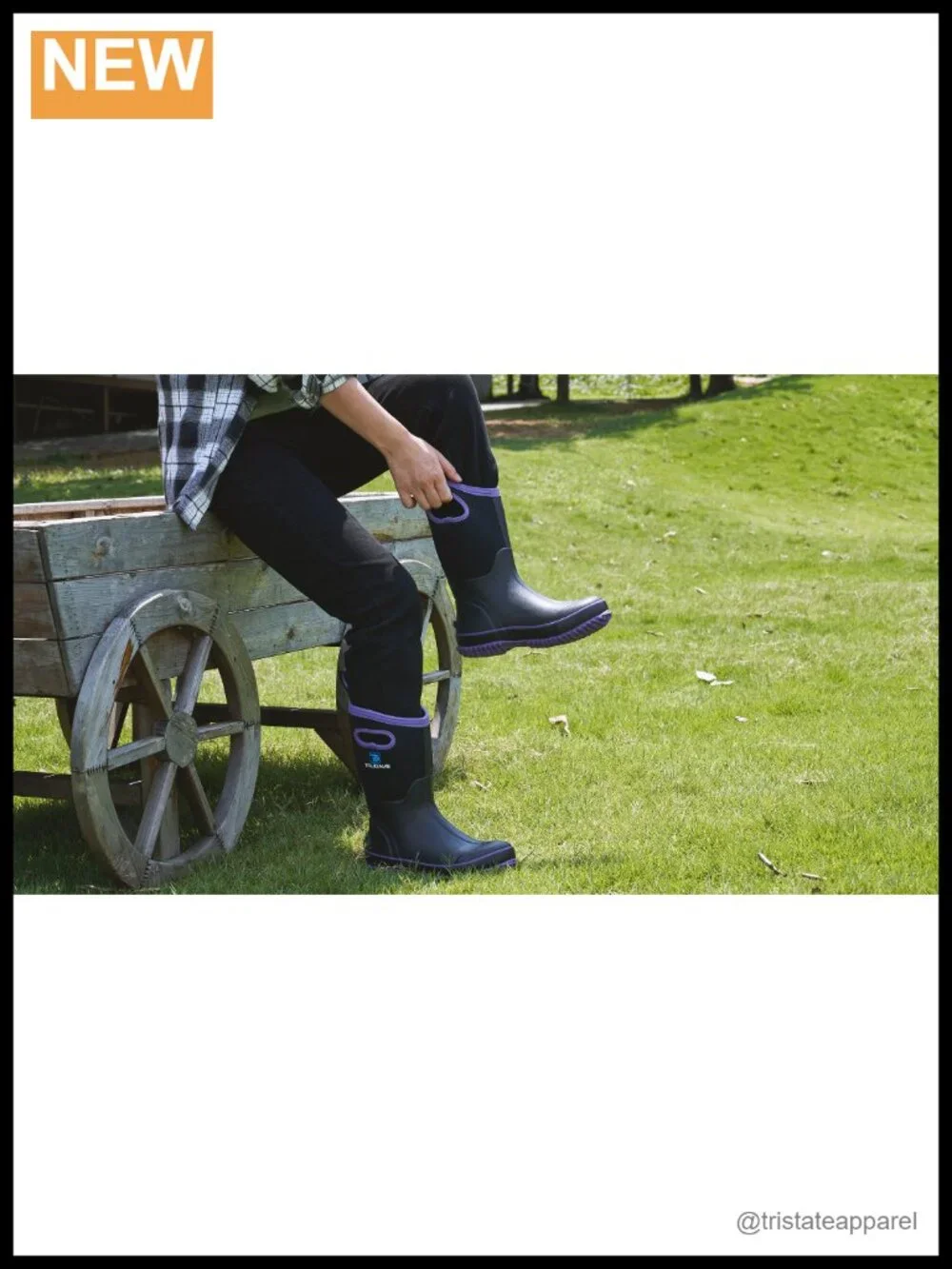 Waterproof Mid Calf Rain Boots for Women Insulated Neoprene Outdoor Work Mud